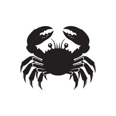 Silhouette of cancer crab for horoscope sign