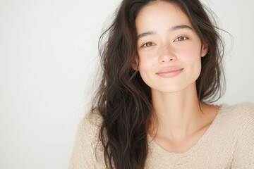 Naklejka premium 美しい女性