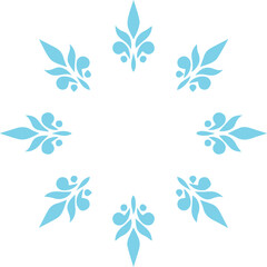 Beautiful flower art and mandala vector design