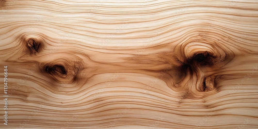 Poster light wood texture close-up with intricate grain patterns natural surface for design and decoration