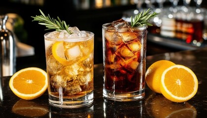 Mixed Drinks Featuring Whiskey and Cola
