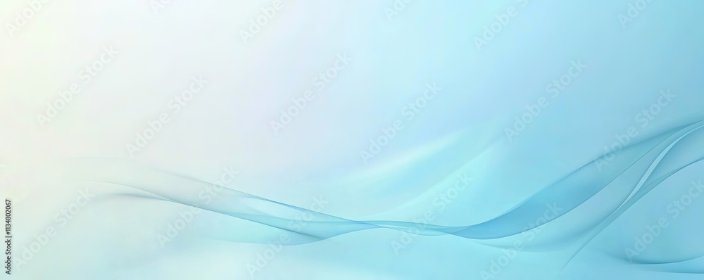 Aufkleber clean gradient banner in soft blue tones with subtle wave texture
