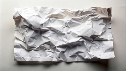 Crumpled blank receipt paper , crumpled, paper, receipt, blank, financial, messy, document, concept, white