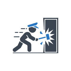 Breaking Door Action Icon