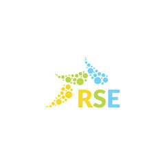 RSE letter logo design on white background. Creative  modern RSE letter logo design. Vector design.