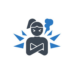 Angry Person Expression Icon
