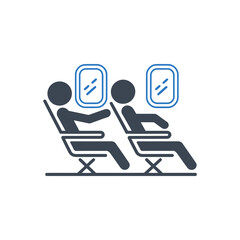 Person Leaning Backseat Icon