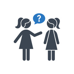 Girl Asking Question Icon