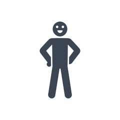 Happy Standing Figure Icon