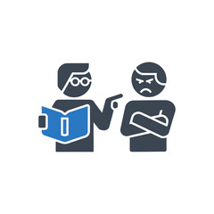 Argument Between Teacher Icon