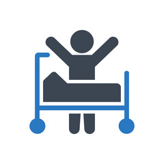 Person Waking Up in Bed Icon