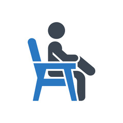 Person Sitting on Chair Icon