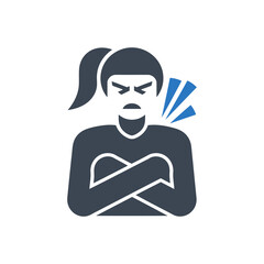Annoyed Woman Emotion Icon