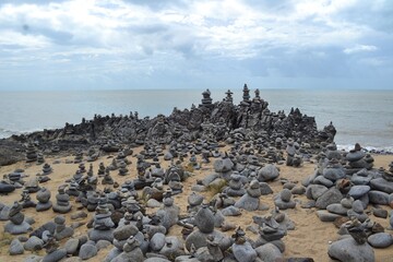 rocks and sea