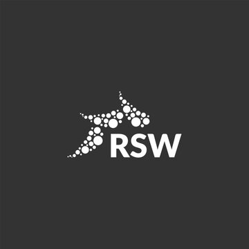 RSW letter logo design on white background. Creative  modern RSW letter logo design. Vector design.