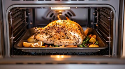 A picture-perfect Thanksgiving turkey, expertly cooked to mouthwatering perfection