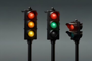 Traffic light for presentation 