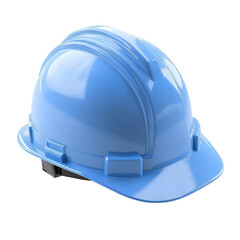Blue Hard Hat Isolated on PNG Transparent Background