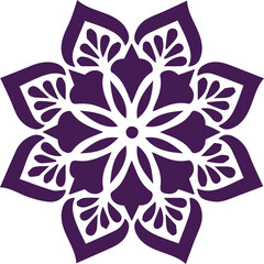 Beautiful flower art and mandala vector design