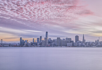 San Francisco Skyline As Seen During Sunset