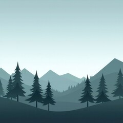 Fototapeta premium Exploring serenity tranquil mountain landscape nature scene wilderness panoramic view peaceful environment for relaxation