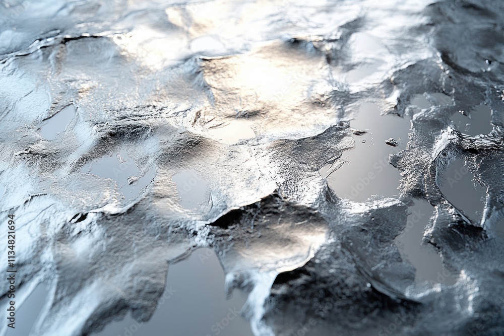 Poster reflective silver texture elegant background with soft diffused light