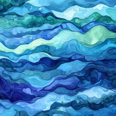 Obraz premium seamless pattern with waves