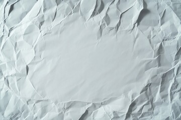 Fototapeta premium Crumpled White Paper Texture