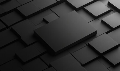 Black Minimalist Geometric Background