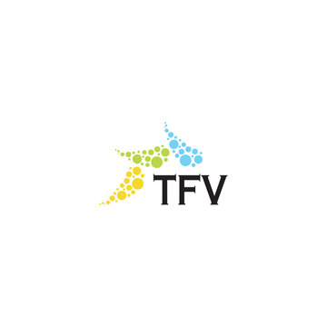 TFV letter logo design on white background. Creative  modern TFV letter logo design. Vector design.