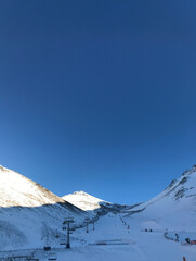 Winter landscape of Canterbury, South Island, New Zealand