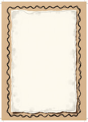 Vintage decorative frame with a blank space for adding text or images.