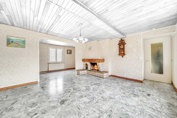 interior of a house with a window