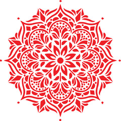 Beautiful flower art and mandala vector design