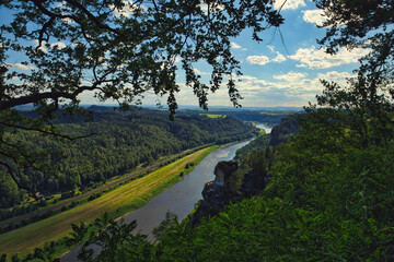 Elbsandsteingebirge - Gebirge - Sächsische Schweiz - Deutschland - Sachsen - Gebirge - Berg -...