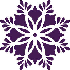 Beautiful flower art and mandala vector design