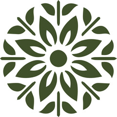 Beautiful flower art and mandala vector design