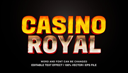 editable casino royal typeface