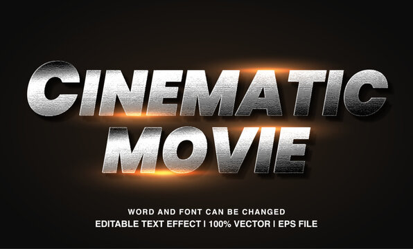 editable cinematic movie typeface