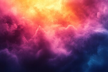 Iridescent Hologram Abstract Background with Dreamy Pastel Colors and Ethereal Light Effects