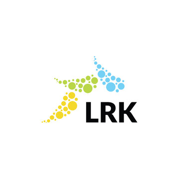 LRK letter logo design on white background. Creative  modern LRK letter logo design. Vector design.