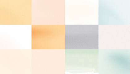 Fototapeta premium A collection of watercolor textures showcasing the interplay of soft organic washes