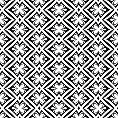 Abstract geometric seamless pattern. Black and white Graphic modern ornamental vector background.