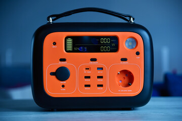 Orange portable power station