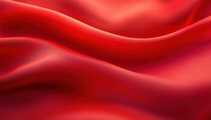 Fototapeta premium Red Silk Fabric Flowing Texture Elegant Background Abstract Design