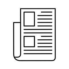 Flat Newspaper icon
