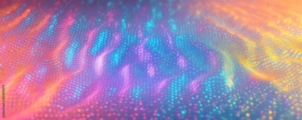 Poster holographic texture abstract background with rainbow foil iridescent patterns and gradient colors