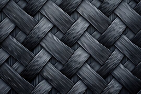 textured carbon fiber pattern with intricate weaving in matte black and gray tones