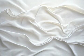 Obraz premium wrinkled white fabric texture background soft light modern fine art photography minimalist design