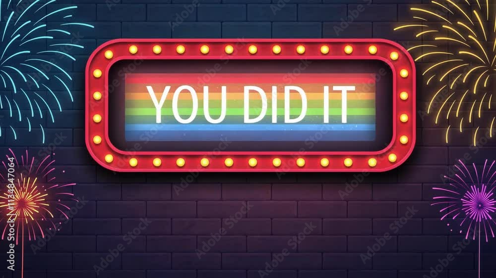 Poster retro alert a vintagestyle alert box appears framed by glowing neon borders. the text is encased in 
